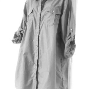 Pin-Stripe Collared Shirt